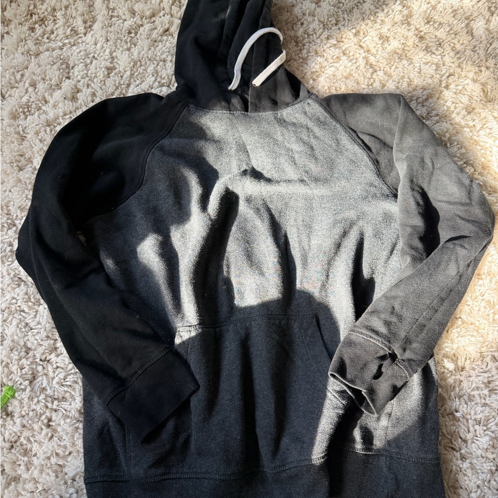 Stylish Zine Black and Gray color block skater athletic trending Men's Hoodie